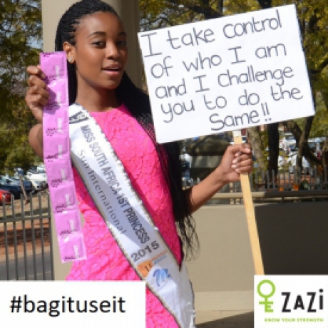 Zazi calls on young women to bag it and use it Zazi calls on young women to bag it and use it